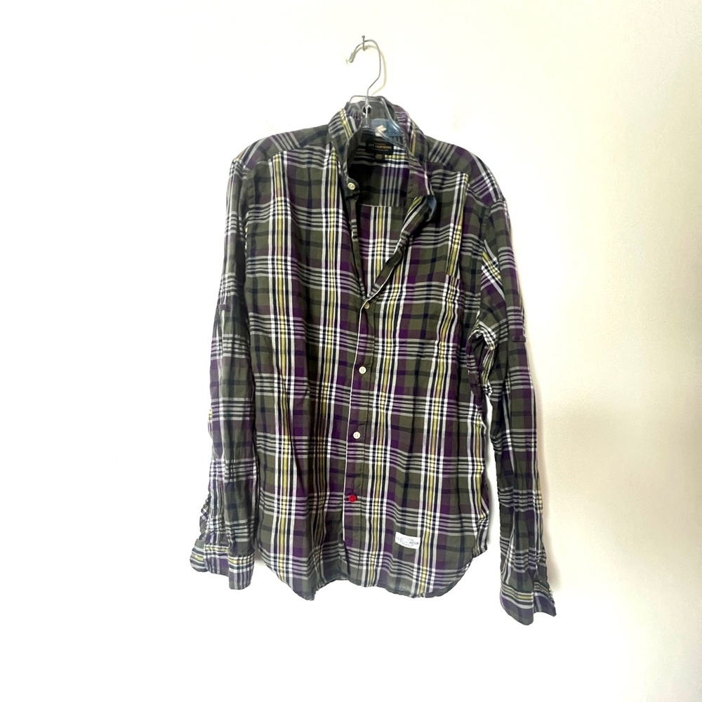 Madras plaid lightweight shirt